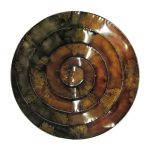 Spiral Wall Art Chocolate Brown