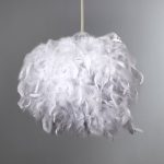 White Feather Chloe Easy Fit Pendant Shade White