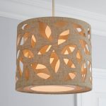 Botanical Leaf Cut Out Pendant Cream