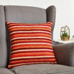 Large Chenille Blenheim Cushion Cover Orange
