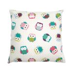 Funky Owl Cushion Cover White