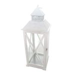 White Wooden Lantern White