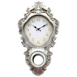 Aria Silver Wall Clock Silver