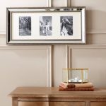 Dorma Champagne 3 Aperture Mirrored Photo Frame Cream