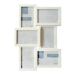 6 Opening Jigsaw Photo Frame White