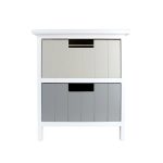 Purity 2 Drawer Tower Grey / White