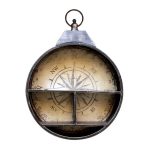 Compass Shelf Wall Art Brown