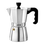 La Cafetiere Silver Stove Top Coffee Maker Silver
