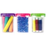 Sistema Pack of Three Knick Knack To Go Containers Green / Blue