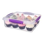 Sistema Bakery Storage Box Assorted Colours Purple/Transparent