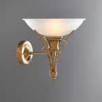 Linea Twist Antique Brass Wall Light Bronze