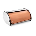 Addis Deluxe Copper Roll Top Bread Bin Copper Brown