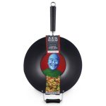 Ken Hom Performance 36cm Carbon Steel Wok Black