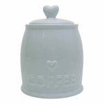 Country Heart Duck-Egg Coffee Jar Duck Egg Blue