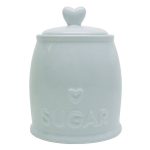 Country Heart Duck-Egg Sugar Storage Jar Duck Egg Blue