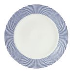 Royal Doulton Pacific Dot Dinner Plate Light Blue / White