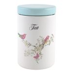 Beautiful Birds Tea Storage Jar Pink / Cream / Blue