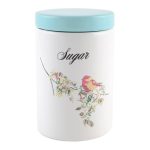 Beautiful Birds Sugar Storage Jar Pink / Cream / Blue