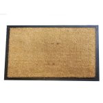 Jumbo Plain Rubber and Coir Doormat Brown