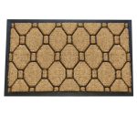 Jumbo Honeycomb Rubber and Coir Doormat Brown
