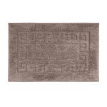 Luxury Cotton Stone Non-Slip Bath Mat Grey / Silver
