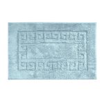 Luxury Cotton Duck Egg Non-Slip Bath Mat Duck Egg (Blue)