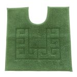 Luxury Cotton Non-Slip Fern Pedestal Mat Fern (Green)