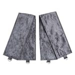 Monroe Crushed Velour Charcoal Tieback Dark Grey