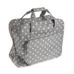 Grey Dotty Matt Sewing Machine Bag Grey / White