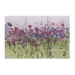 Misty Moors Triptych Canvas Purple & Green