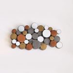 Tribal Circles Mirrored Wall Art Brown