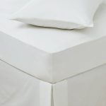 Easycare Plain Dye 100% Cotton 180 Thread Count Cream 28cm Fitted Sheet Ivory