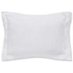 Cotton Rich Sateen White Oxford Pillowcase White