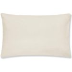 Cotton Rich Sateen Cream Housewife Pillowcase Cream