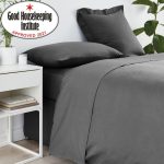 Non Iron Plain Dye Pewter Flat Sheet Pewter Grey