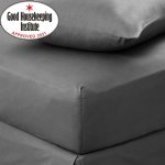 Non Iron Plain Pewter 28cm Fitted Sheet Pewter (Grey)