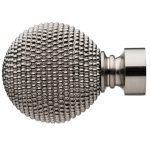 Mix and Match Studded Ball Finials Dia. 28mm Silver