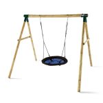 Plum Spider Monkey 2 Wooden Garden Swing Set Natural