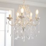 Tiffany Mercury Glass Light Fitting Cream