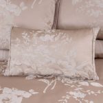 Laura Natural Jacquard Boudoir Cushion Cream