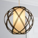 India Wire Frame Easy Fit Pendant Bronze