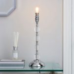 Aries Table Lamp Base Silver