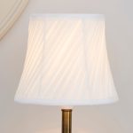 Ivory Twisted Pleat Lamp Shade Cream