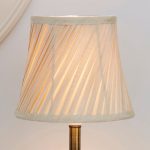 Champagne Twisted Pleat Lamp Shade Cream