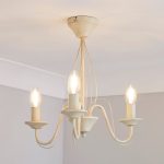Cream 3 Light Fitting Cream