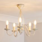 Cream 5 Light Ceiling Fitting Cream