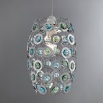 Blue Beaded Easy Fit Pendant Teal