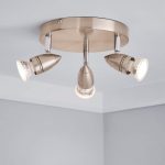 Satin Silver 3 Light Spotlight Silver