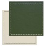 Set of 4 Green Reversible Coasters Green