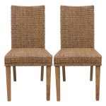 Sidmouth Pair of Dining Chairs – Brown Mid Oak (Brown)